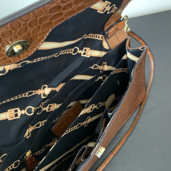 Anne Klein brown leather shoulder bag - Picture 5 of 5